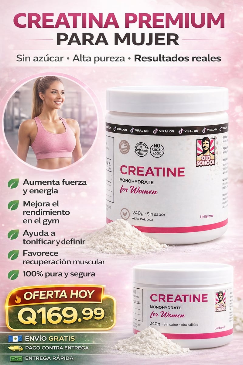 Creatina para aumentar masa muscular:Q169.99+envio gratis