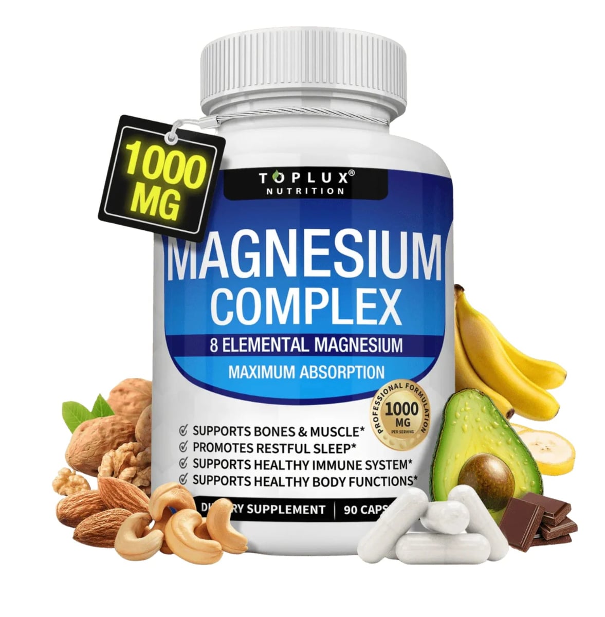 Magnesio Complex® ™ Q175  Complejo de magnesio 8 en 1 + envio gratis