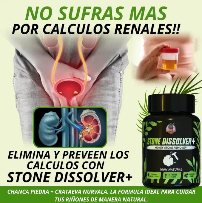 STONE DISSOLVER™ - Disuelve Cálculos, Alivia Dolor y Mejora el Flujo Urinario+envio gratis 2 por 1