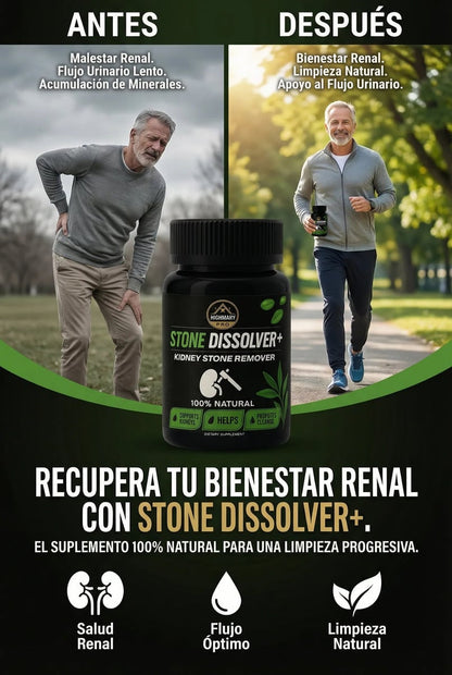 STONE DISSOLVER™ - Disuelve Cálculos, Alivia Dolor y Mejora el Flujo Urinario+envio gratis 2 por 1