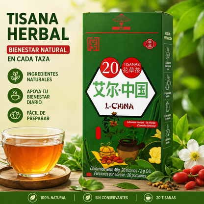 TISANA HERBAL L-CHINA – TÉ VERDE