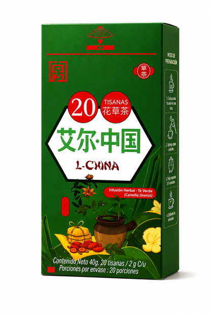 TISANA HERBAL L-CHINA – TÉ VERDE