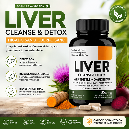 LIVER CLEANSE & DETOX X 70 CÁPSULAS