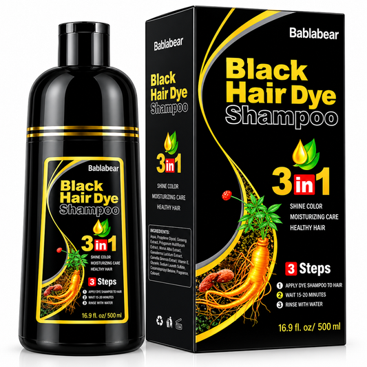 TINTE NEGRO CHAMPÚ 3 EN 1 – 500 ML