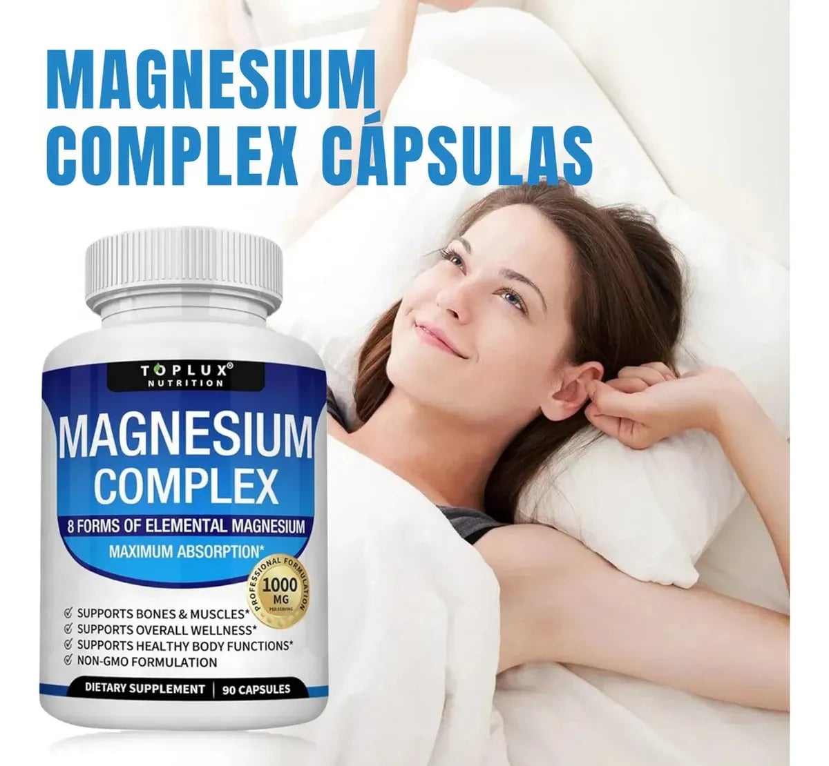 Magnesio Complex® ™ Q175  Complejo de magnesio 8 en 1 + envio gratis