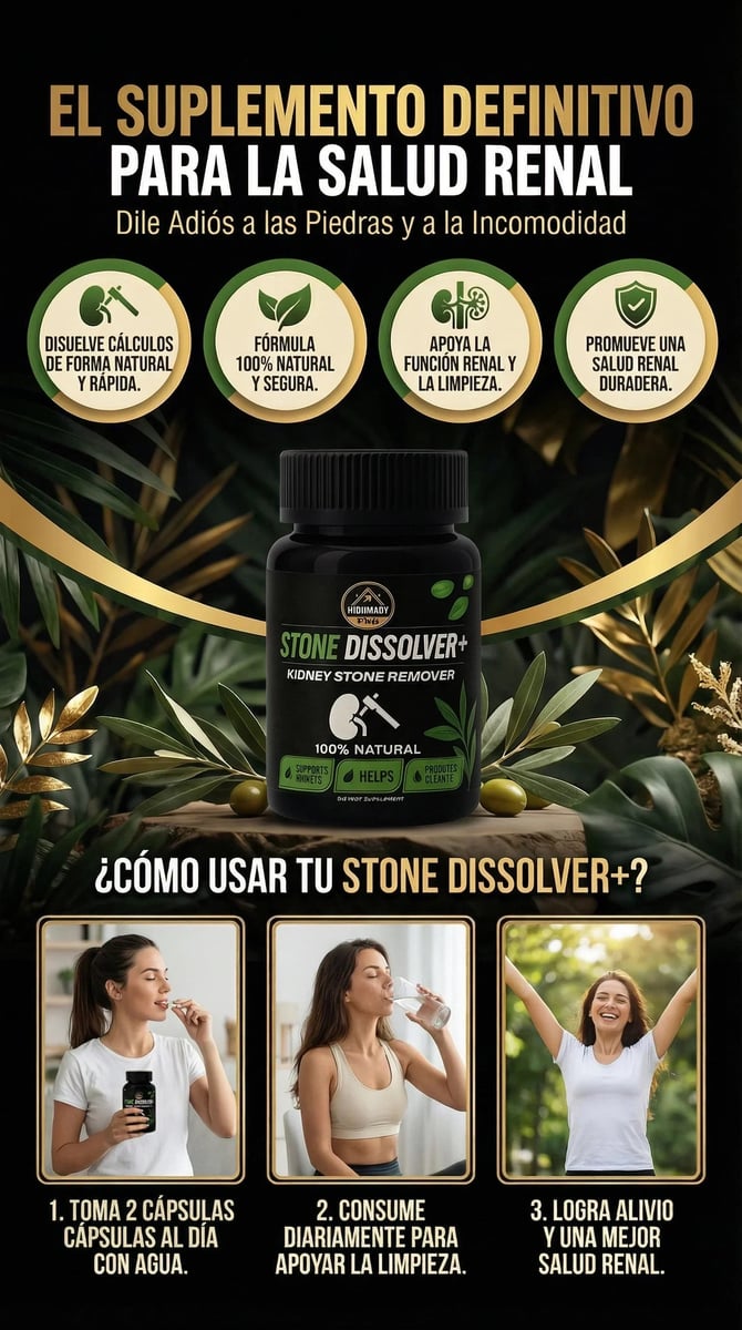 STONE DISSOLVER™ - Disuelve Cálculos, Alivia Dolor y Mejora el Flujo Urinario+envio gratis 2 por 1